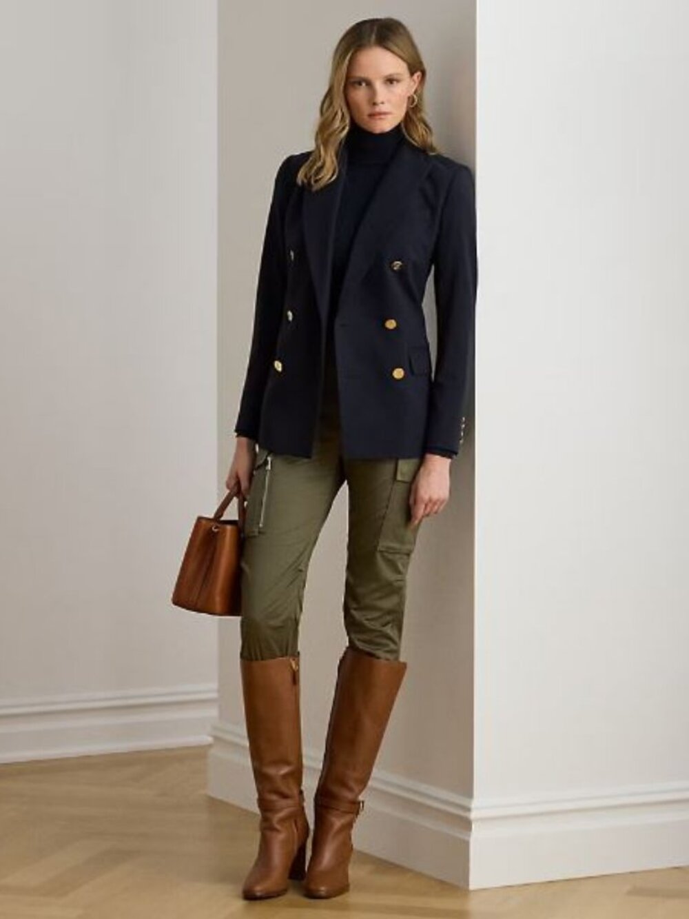 Lauren Ralph Lauren Cotton Sateen Cargo Pants